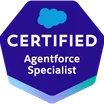 Salesforce Certified Agentforce Specialist badge